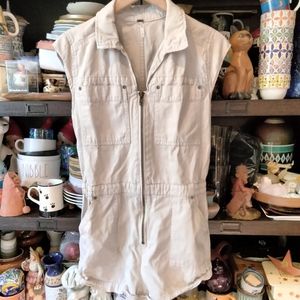 Free People zip front romper size small